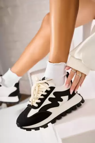 Adidasi de dama Piele Ecologica Negru Prysca