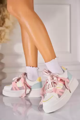 Adidasi de dama Piele Ecologica Roz Allyse