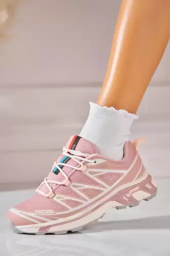 Adidasi de dama Piele Ecologica Roz Eloni