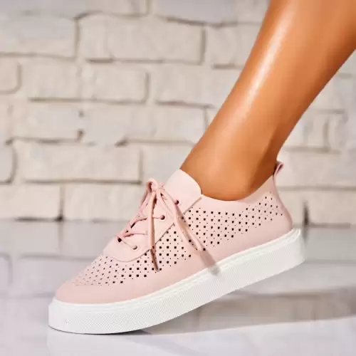 Adidasi de dama Piele Ecologica Roz Sedra