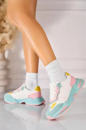 Adidasi de dama Piele Ecologica Verde Azlin