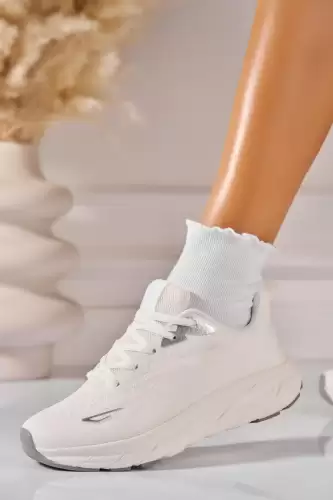 Adidasi de dama Textil Alb Brella