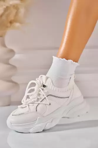 Adidasi de dama Textil Alb Imana