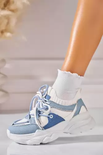 Adidasi de dama Textil Albastru Imana