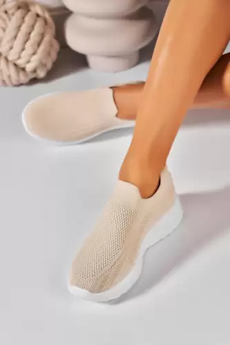 Adidasi de dama Textil Bej Roxie