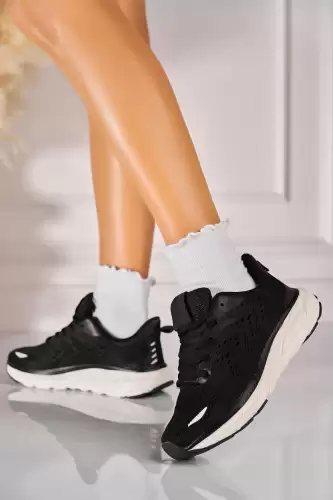 Adidasi de dama Textil Negru Yomna2