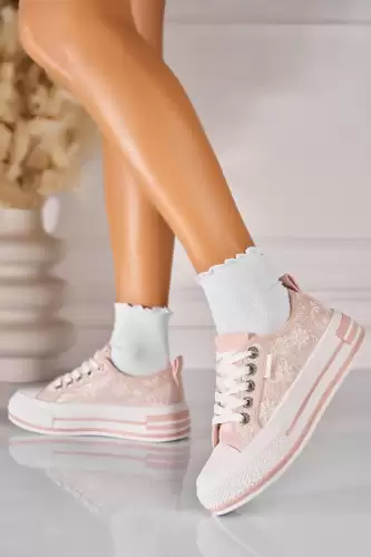 Adidasi de dama Textil Roz Daeja