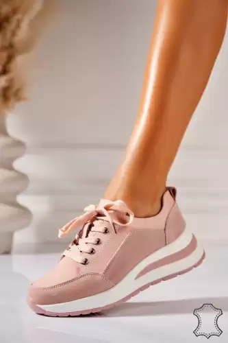 Adidasi Piele Naturala Roz Kynlei