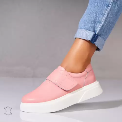 Adidasi Piele Naturala Roz Zeyda