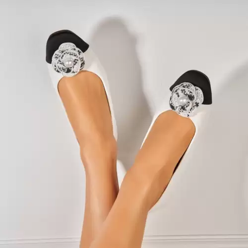 Balerini dama Piele Ecologica Alb Tory