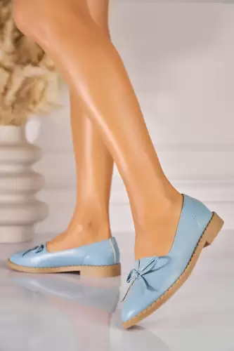 Balerini dama Piele Ecologica Albastru Helina
