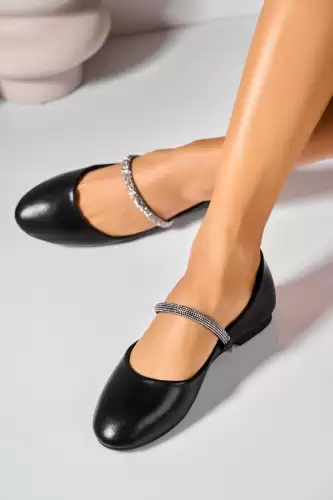 Balerini dama Piele Ecologica Negru Jeyla