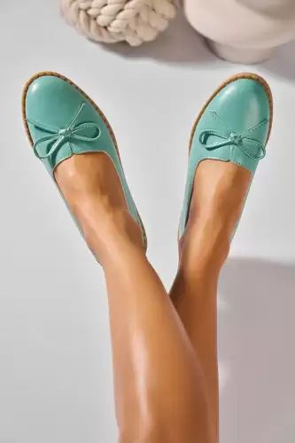 Balerini dama Piele Ecologica Verde Helina