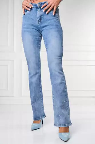 Blugi Dama Evazati Albastru Carmila