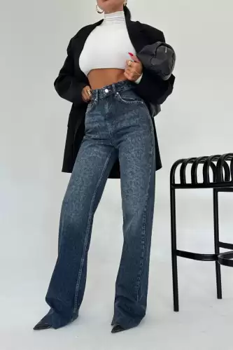 Blugi Dama Evazati Bleumarin Samira