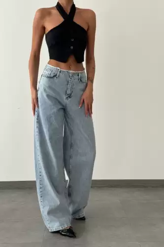 Blugi Dama Oversize Albastru Coraline