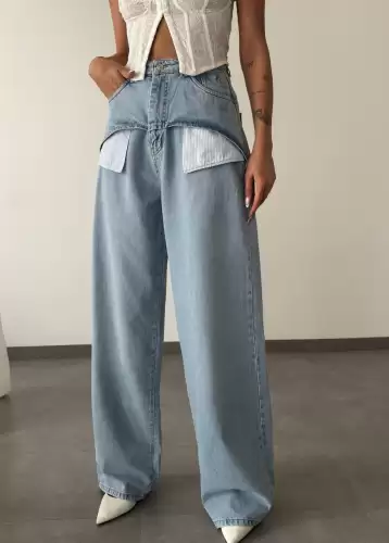 Blugi Dama Oversize Albastru Diyora