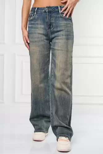 Blugi dama Regular Fit Bleumarin Paislea