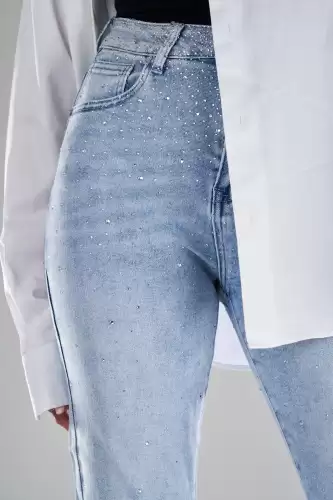 Blugi Dama Skinny Fit Albastru Biana