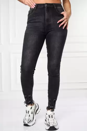 Blugi Dama Skinny Fit Negru Rainy
