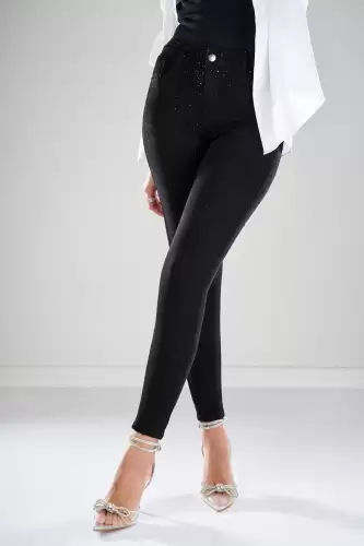 Blugi Push Up Dama Negru Khiry