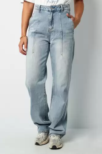 Blugi Regular Fit Albastri Aliviya