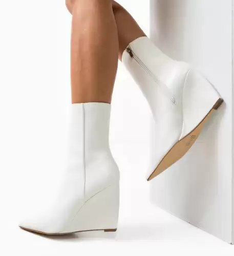 Botine dama Delila Albe