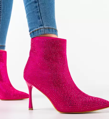 Botine dama Zayne Fuchsia