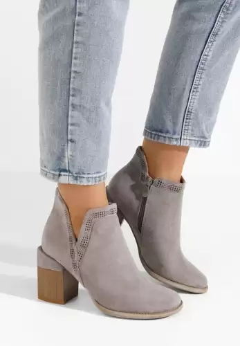 Botine de toamna Camelia gri
