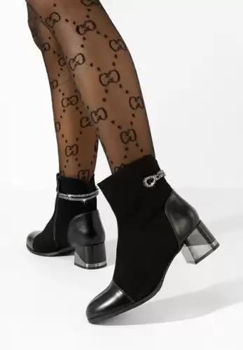 Botine elegante Excelsa negre