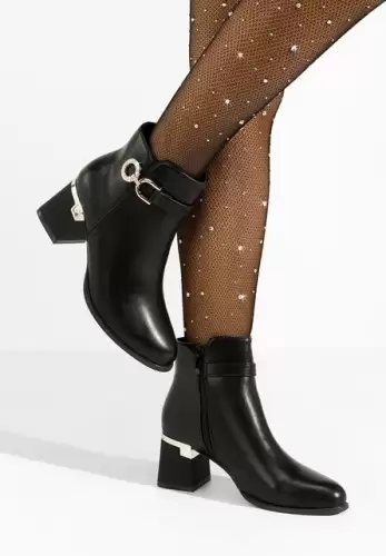 Botine elegante Margie negre