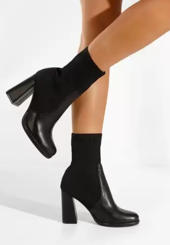 Botine tip soseta Ventilla negre