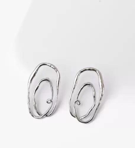 Cercei Vizual Argintii