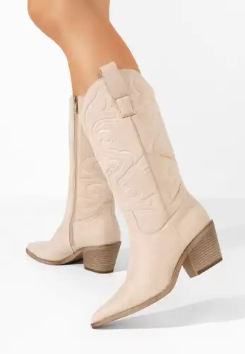 Cizme cowboy dama Briar bej