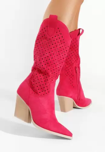 Cizme cowboy dama Sephora fucsia