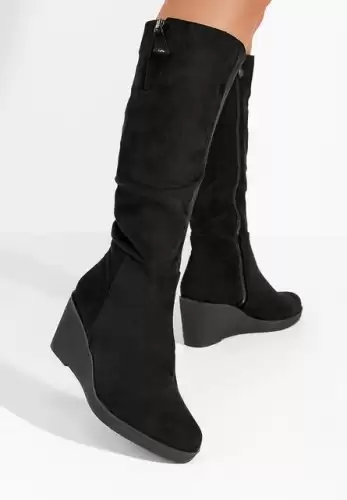 Cizme cu platforma Chloe negre