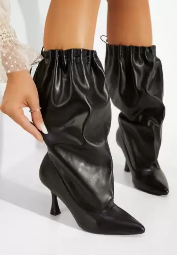 Cizme cu toc negre Extremity