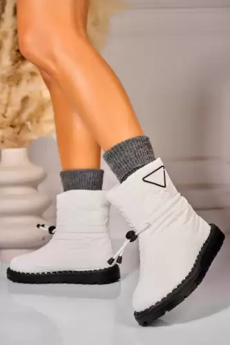 Cizme Dama Imblanite Albe din Fas Cerys