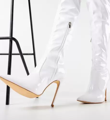 Cizme dama Romio Albe