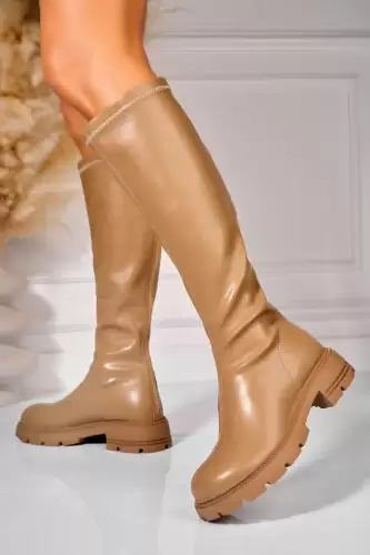 Cizme iarna Kaki din Piele Ecologica Mehar2