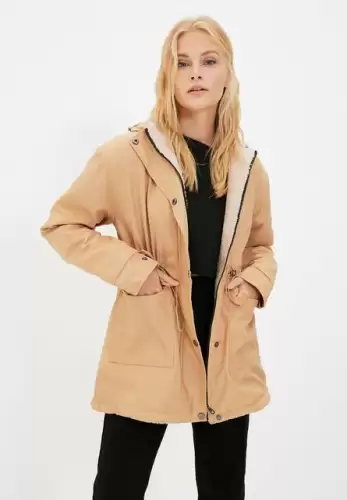 Geaca Parka dama camel Majestic