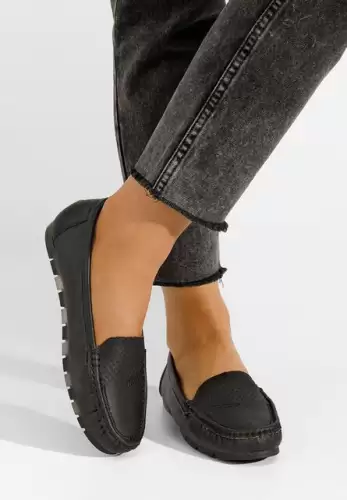 Mocasini dama Eunika negri