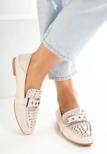 Mocasini dama Paige Bej