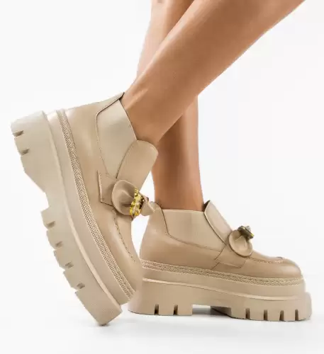 Pantofi Casual Bearya Bej