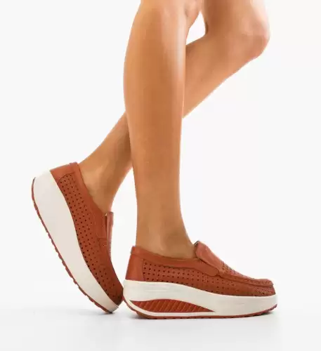 Pantofi Casual Bicaz Portocalii