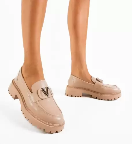 Pantofi Casual dama Ejiro Bej