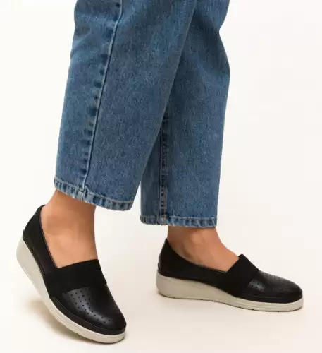 Pantofi Casual Foliande Negri