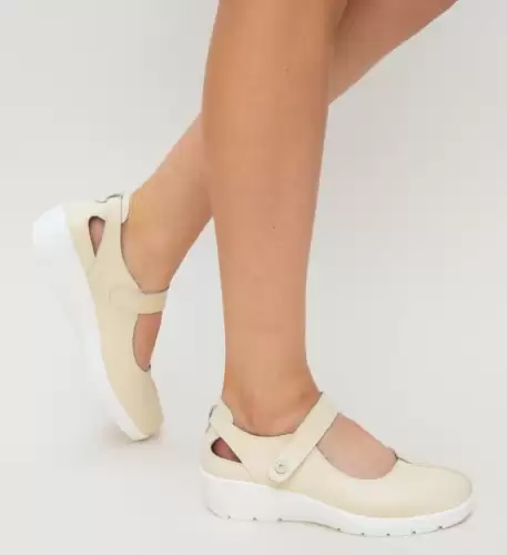 Pantofi Casual Hiso Bej