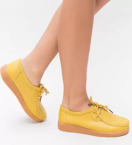 Pantofi Casual Niko Galbeni