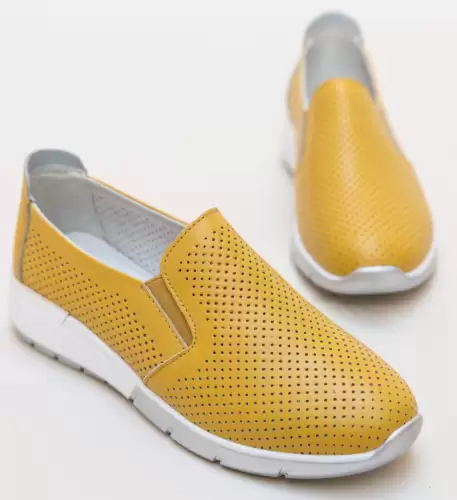 Pantofi Casual Pufine Galbeni